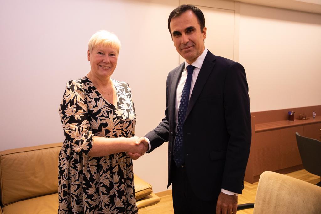Prokurori i Përgjithshëm, Olsian Çela takon Shefen e Delegacionit të Bashkimit Europian në Shqipëri, Ambasadoren Christiane Hohmann